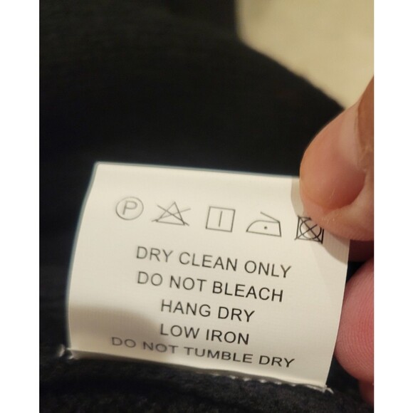 New wo Tag Madisonne Long LineOpen Cardigan Sweater Women's Large Black Pockets - Picture 9 of 9